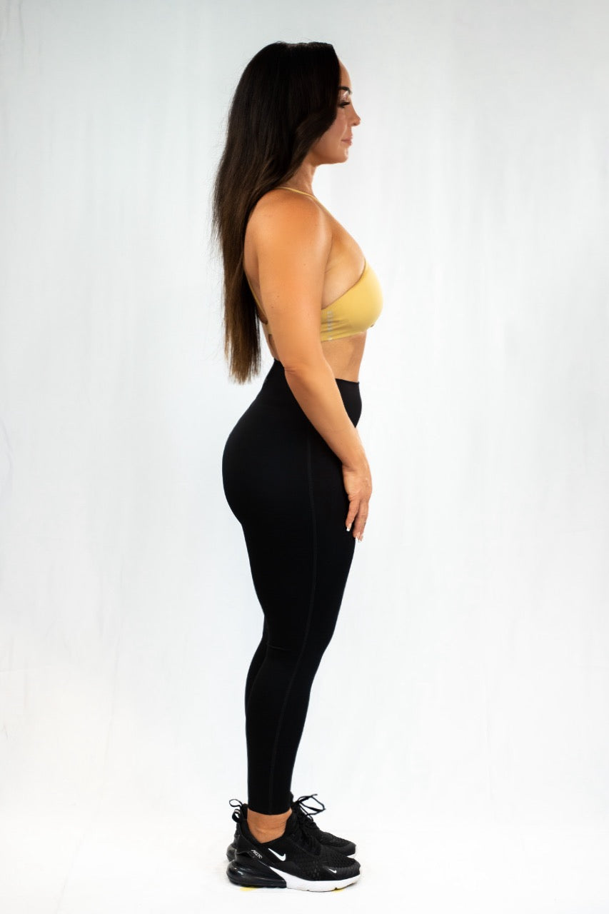 Beige Cross Neck Twist Crop