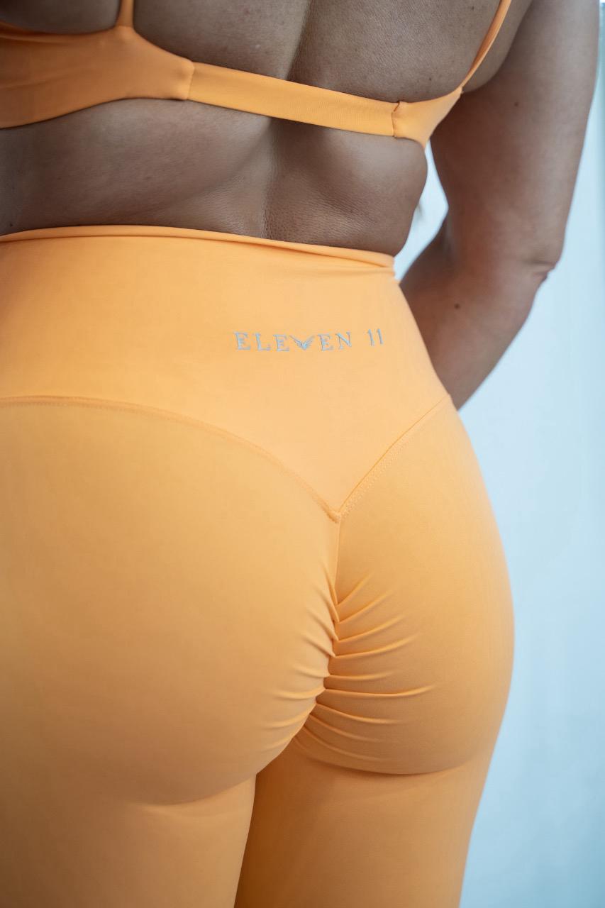 Orange Essential Scrunch Bottom Leggings