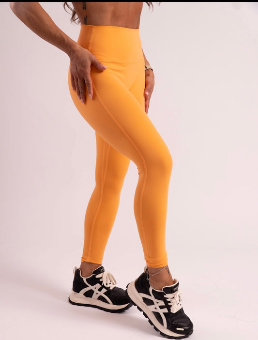 Orange Essential Scrunch Bottom Leggings