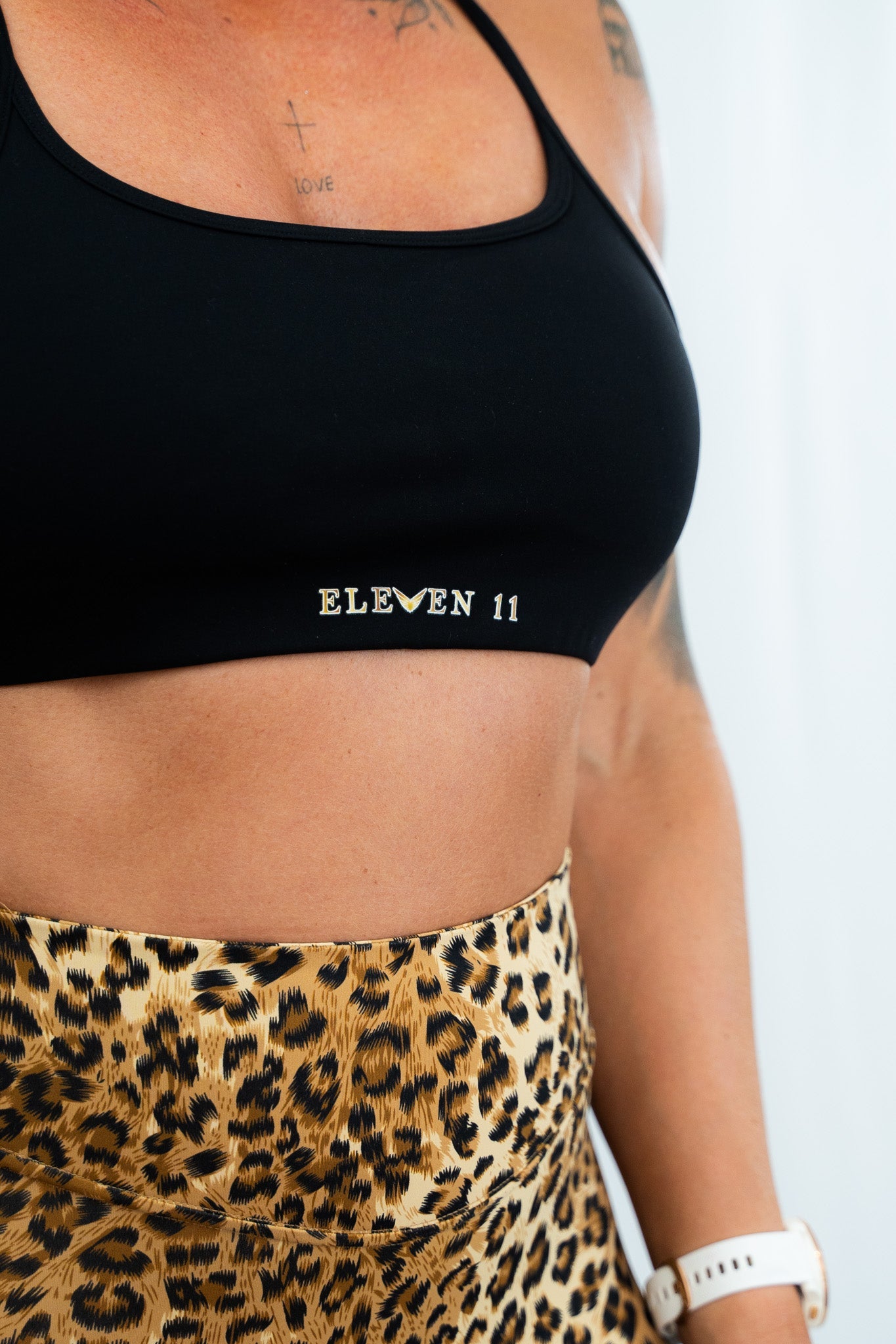 Black Strappy Crop