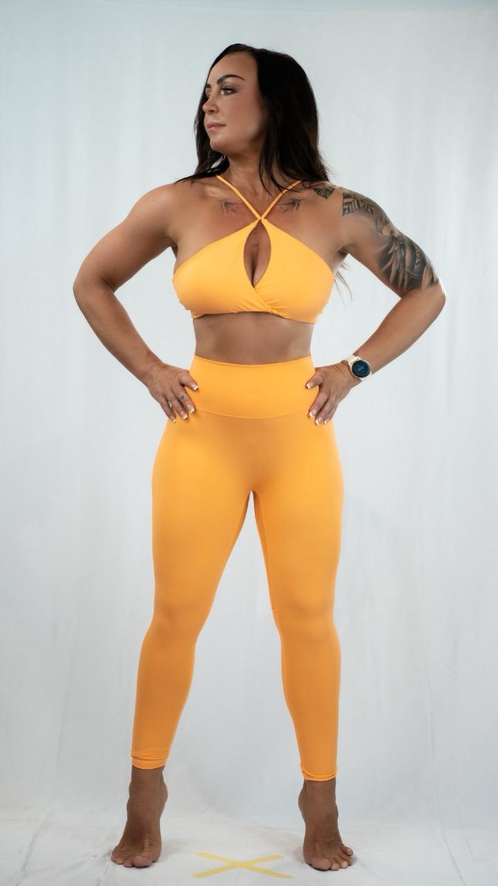 Orange Essential Scrunch Bottom Leggings